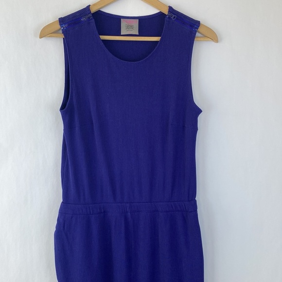 Terez Weekend Ribbed Tencel Wide-Leg Jumpsuit size M - Picture 5 of 9